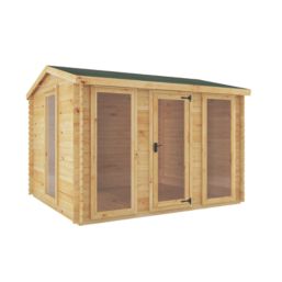 Mercia  11' x 9' (Nominal) Reverse Apex Timber Log Cabin