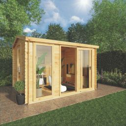 Mercia  11' x 9' (Nominal) Reverse Apex Timber Log Cabin