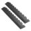 Garage Floor Tile Company Recycled X-Joint 7mm Interlocking Corner Ramps Black 587mm x 90mm 2 Pack