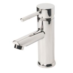 Swirl Essential Chrome 145mm Cloakroom Lever Mono Basin Mixer Tap  With Clicker Waste
