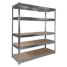 RB Boss  5-Tier Metal Garage Shelving Unit 1600mm x 600mm x 1800mm