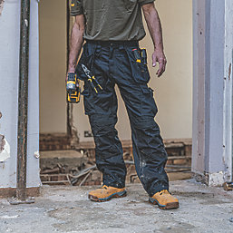 DeWalt Pro Tradesman Work Trousers Black 40" W 31" L