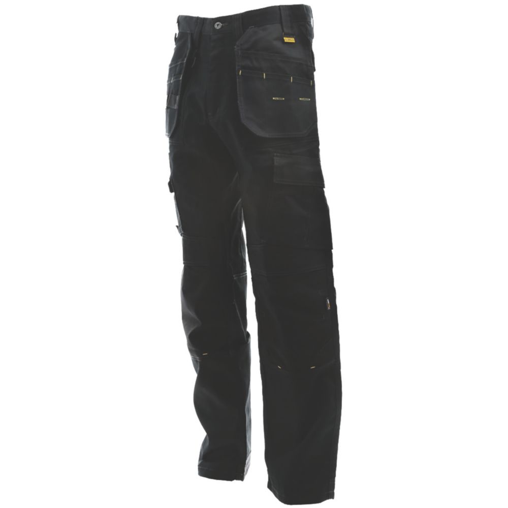 DeWalt Pro Tradesman Work Trousers Black 40" W 31" L Screwfix