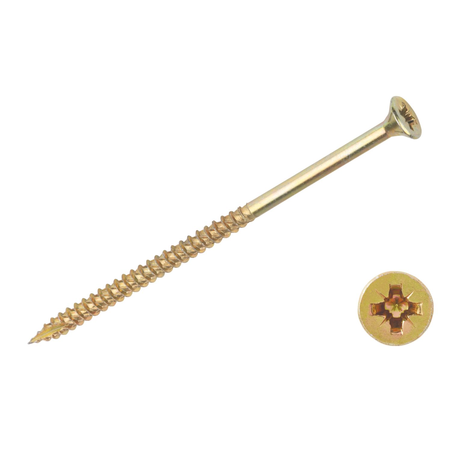 TurboGold PZ Double-Countersunk Multipurpose Screws 6mm x 120mm 50 Pack (43676)