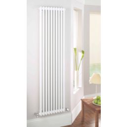 Acova 2000mm x 306mm 2825BTU White Vertical 2 Column Radiator