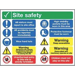 "Site Safety" Sign 600mm x 800mm