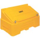Essentials  Lockable Grit / Salt Bin Yellow 400Ltr