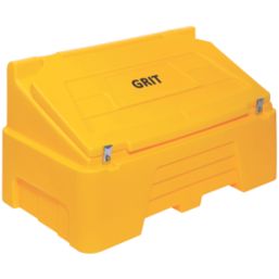 Essentials  Lockable Grit / Salt Bin Yellow 400Ltr