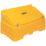 Essentials  Lockable Grit / Salt Bin Yellow 400Ltr