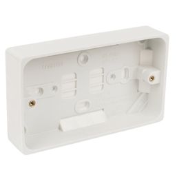 Crabtree Capital 2-Gang Surface Pattress  Moulded Box 29mm