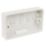 Crabtree Capital 2-Gang Surface Pattress  Moulded Box 29mm