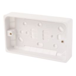 Crabtree Capital 2-Gang Surface Pattress  Moulded Box 29mm