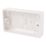 Crabtree Capital 2-Gang Surface Pattress  Moulded Box 29mm