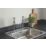 Bristan Value High Neck Pillar Cross Head Kitchen Taps Chrome-Plated 1 Pair