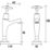 Bristan Value High Neck Pillar Cross Head Kitchen Taps Chrome-Plated 1 Pair