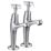 Bristan Value High Neck Pillar Cross Head Kitchen Taps Chrome-Plated 1 Pair