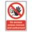 Essentials  "No Access Unless Trained And Authorised" Sign 210mm x 148mm