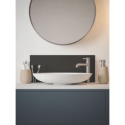 Splashback  Self-Adhesive Bathroom Splashback Matt Black 250mm x 600mm x 4mm