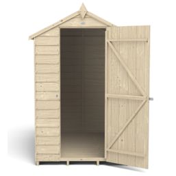 Forest  4' x 6' (Nominal) Apex Overlap Timber Shed with Base