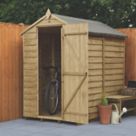 Forest  4' x 6' (Nominal) Apex Overlap Timber Shed with Base