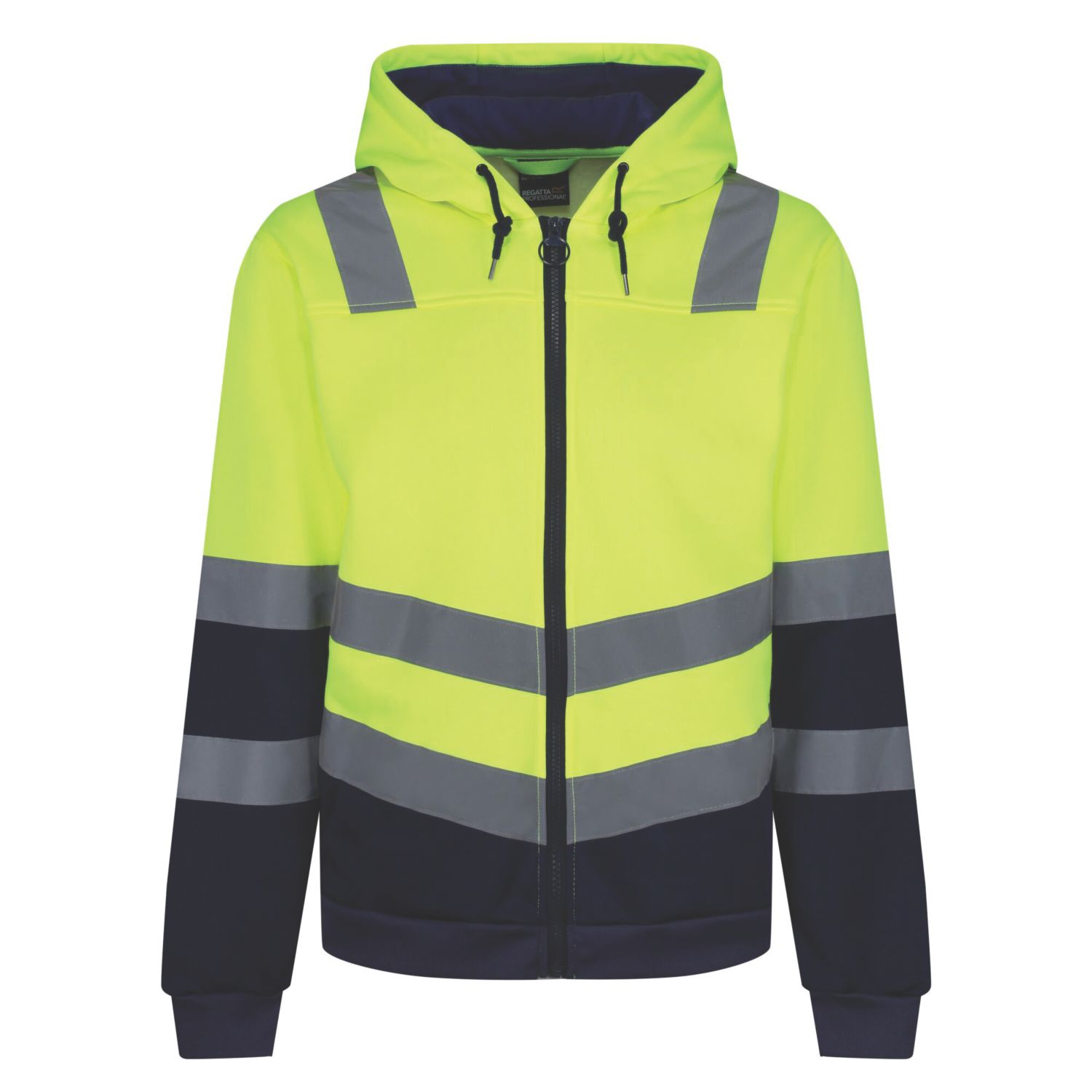 Regatta Pro Hi-Vis Hoodie Yellow/Navy Large 46" Chest (436JW)