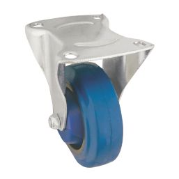 Essentials Heavy Duty Fixed Castor 100mm Blue