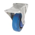 Essentials Heavy Duty Fixed Castor 100mm Blue
