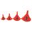 Hilka Pro-Craft Funnel Set 125mm x 145mm 4 Piece Set