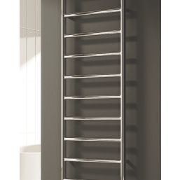 Reina 1200mm x 450mm 845BTU Chrome Flat Designer Towel Radiator