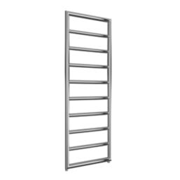 Reina 1200mm x 450mm 845BTU Chrome Flat Designer Towel Radiator