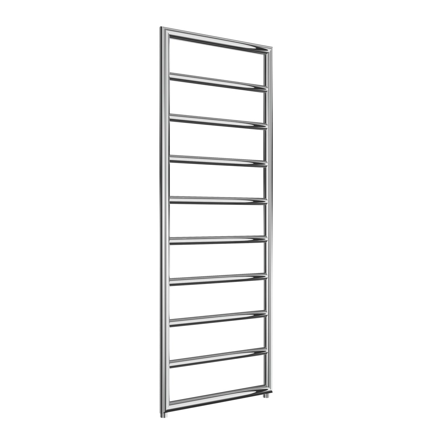Reina 1200mm x 450mm 845BTU Chrome Flat Designer Towel Radiator (436LH)