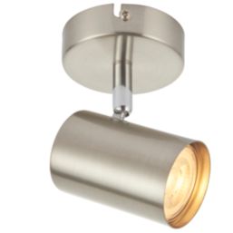 Saxby Toro Round 1-Light Spotlight Satin Nickel