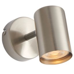Saxby Toro Round 1-Light Spotlight Satin Nickel