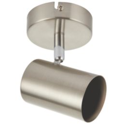 Saxby Toro Round 1-Light Spotlight Satin Nickel