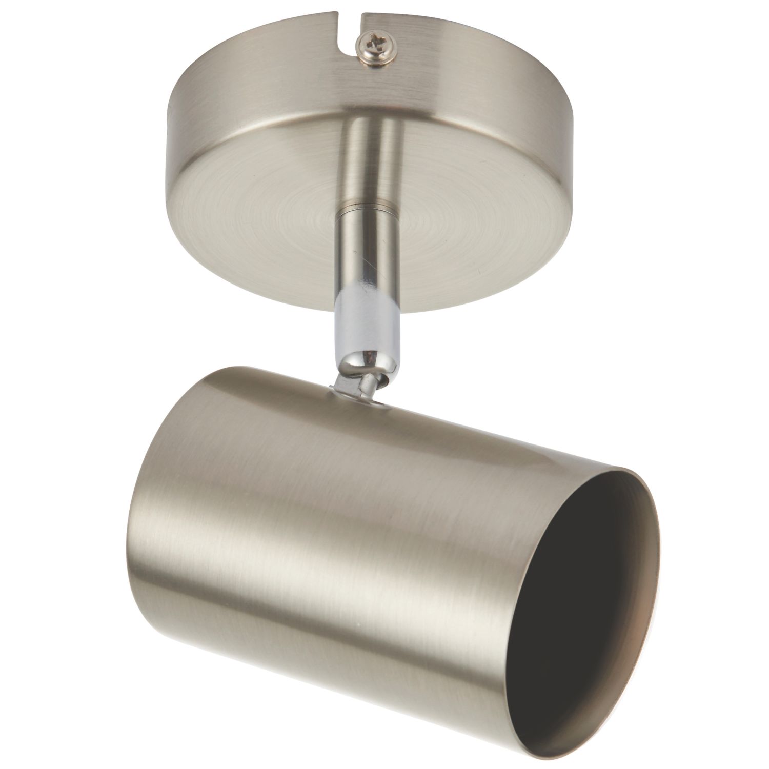 Saxby Toro Round 1-Light Spotlight Satin Nickel (436RE)