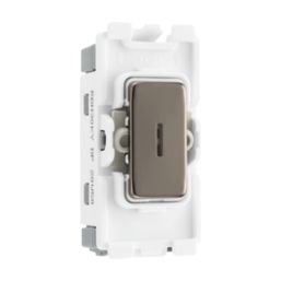 British General Nexus Metal Grid 20A Grid DP Key Switch Black Nickel