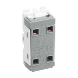 British General Nexus Metal Grid 20A Grid DP Key Switch Black Nickel