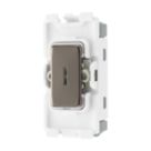 British General Nexus Metal Grid 20A Grid DP Key Switch Black Nickel