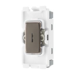 British General Nexus Metal Grid 20A Grid DP Key Switch Black Nickel