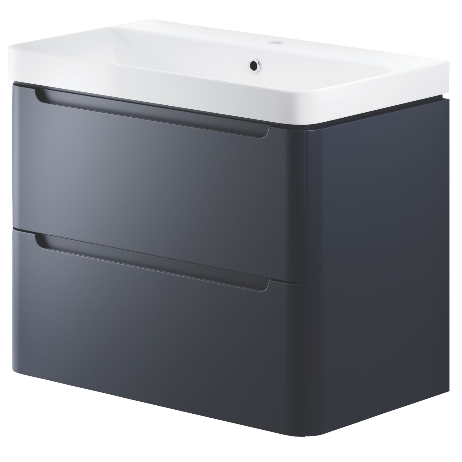 Wall-Hung Vanity Unit & Basin Matt Indigo 805mm x 460mm x 662mm (436RJ)