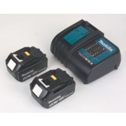 Makita DLX2283STJ 18V 2 x 5.0Ah Li-Ion LXT Brushless Cordless Twin Kit