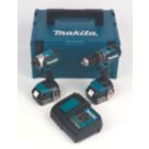 Makita DLX2283STJ 18V 2 x 5.0Ah Li-Ion LXT Brushless Cordless Twin Kit