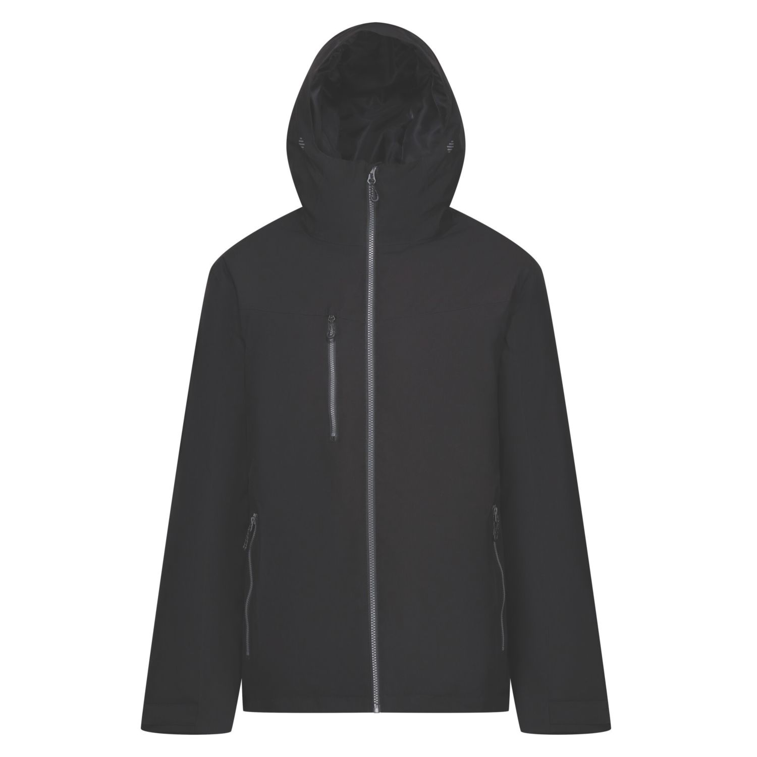 Regatta Navigate 100% Waterproof Jacket Black/Seal Grey Medium Size 39.5" Chest (436VF)