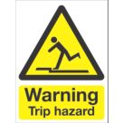 "Warning Trip Hazard" Sign 210mm x 148mm