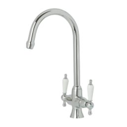 Moselle Dual-Lever Mono Mixer Kitchen Tap Chrome