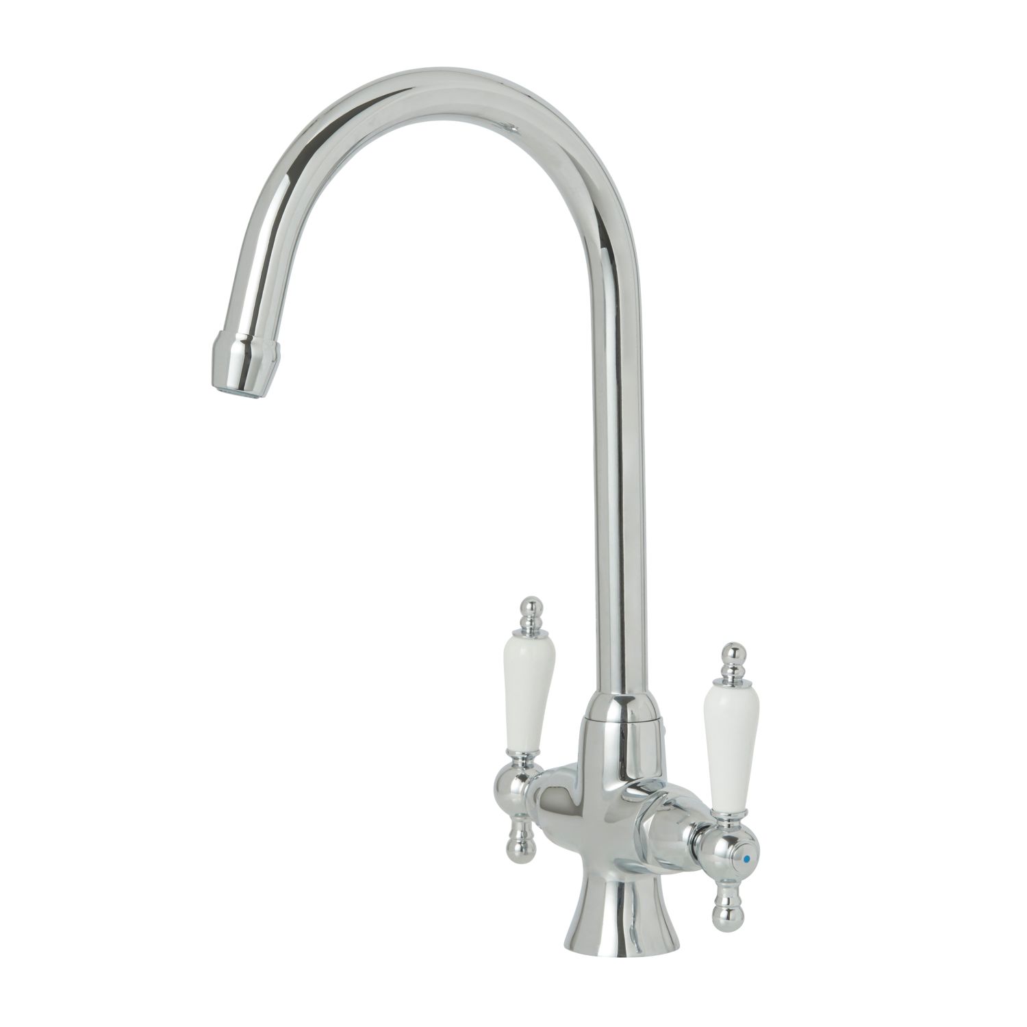 Moselle Dual-Lever Mono Mixer Kitchen Tap Chrome (4375T)
