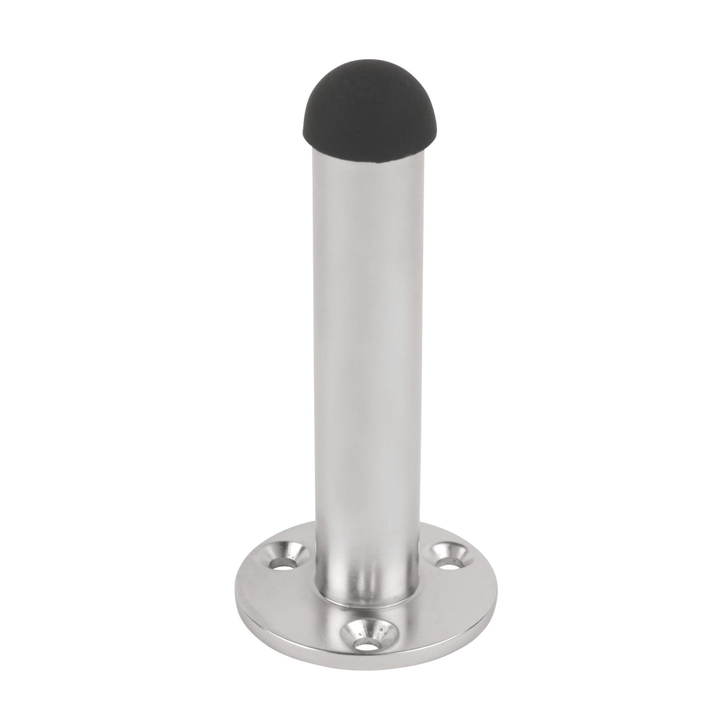 Cylinder Projection Door Stops 37 x 86mm Satin Chrome 2 Pack (43780)
