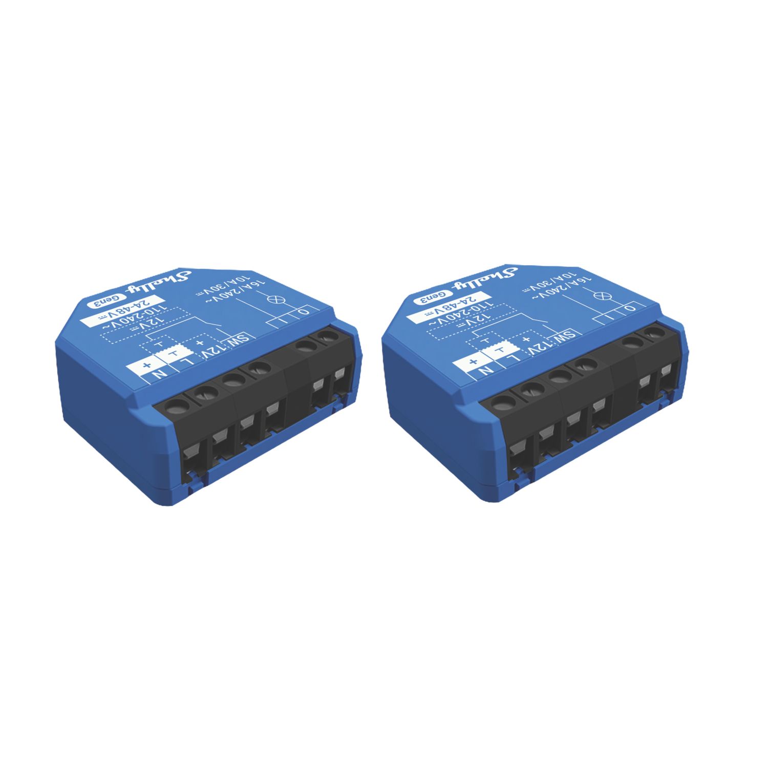 Shelly S3SW-001X16EU Smart Control Relay 16A 2 Pack (437AG)