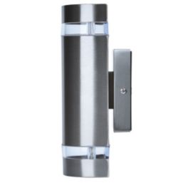 Lutec Focus Outdoor Up/Down Wall Light Stainless Steel