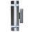 Lutec Focus Outdoor Up/Down Wall Light Stainless Steel